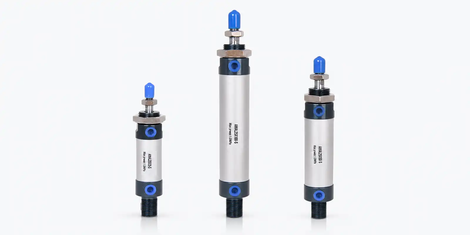 mal-series-pneumatic-cylinder-overview نمای کلی خانواده جک پنوماتیک قلمی MAL در سه مدل