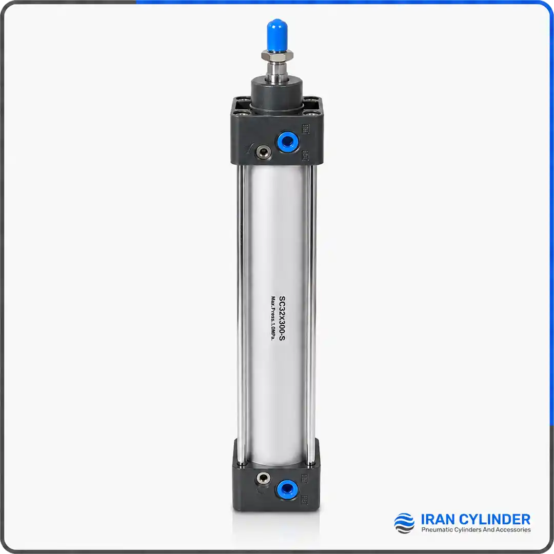جک پنوماتیک چهارمیل SC32x300-S قطر 32 کورس 300