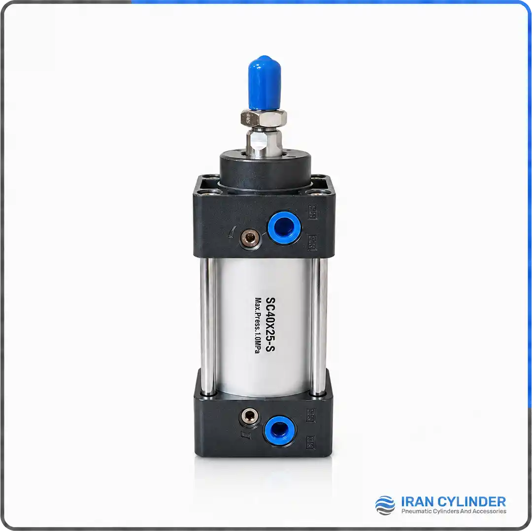 جک پنوماتیک چهارمیل SC40x25-S قطر 40 کورس 25