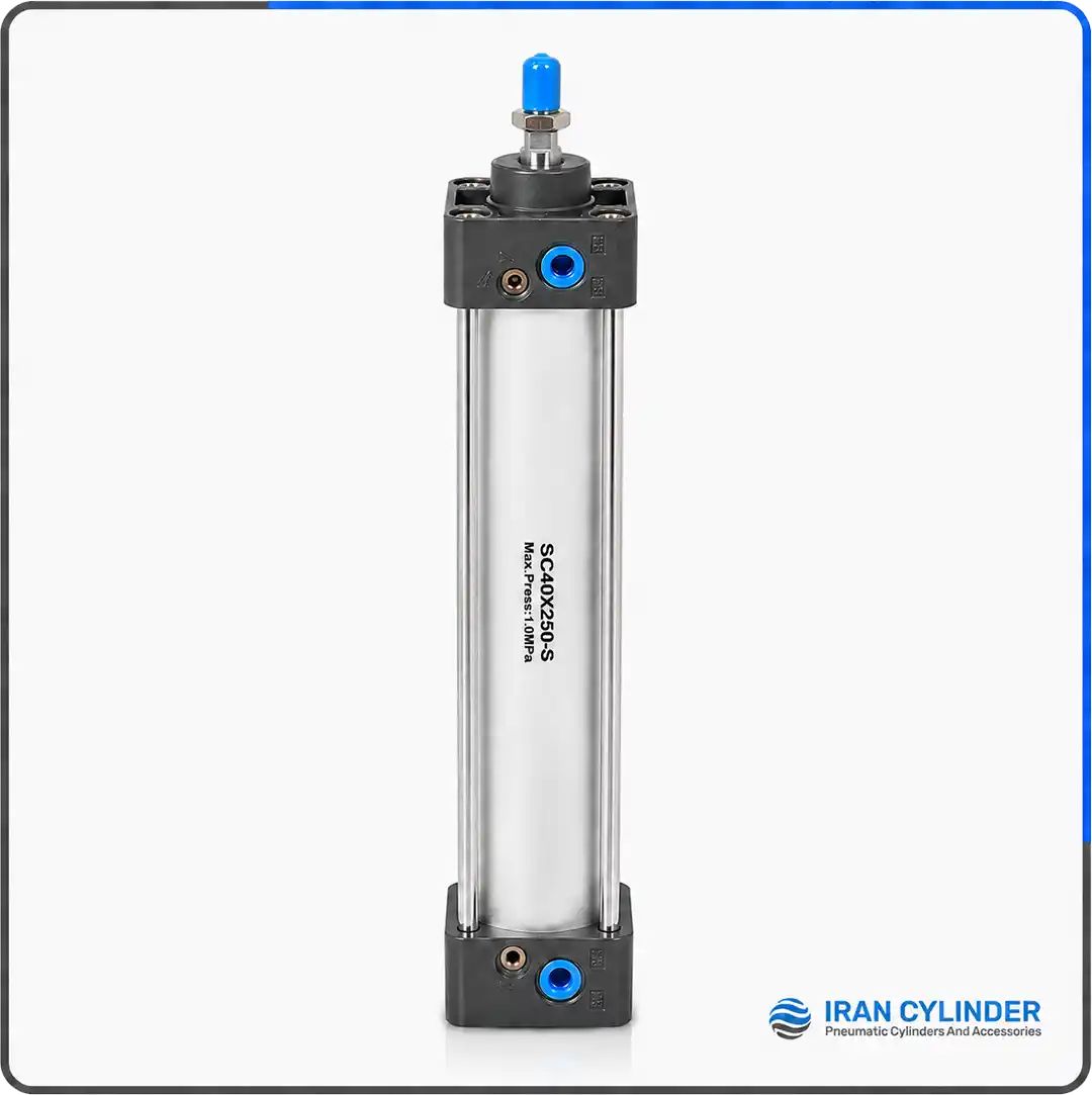 جک پنوماتیک چهارمیل SC40x250-S قطر 40 کورس 250