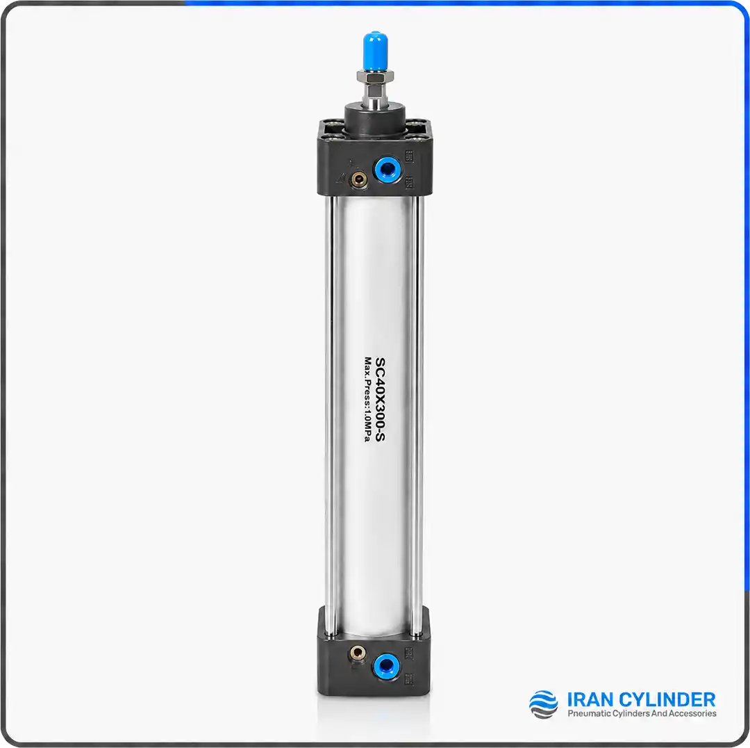 جک پنوماتیک چهارمیل SC40x300-S قطر 40 کورس 300