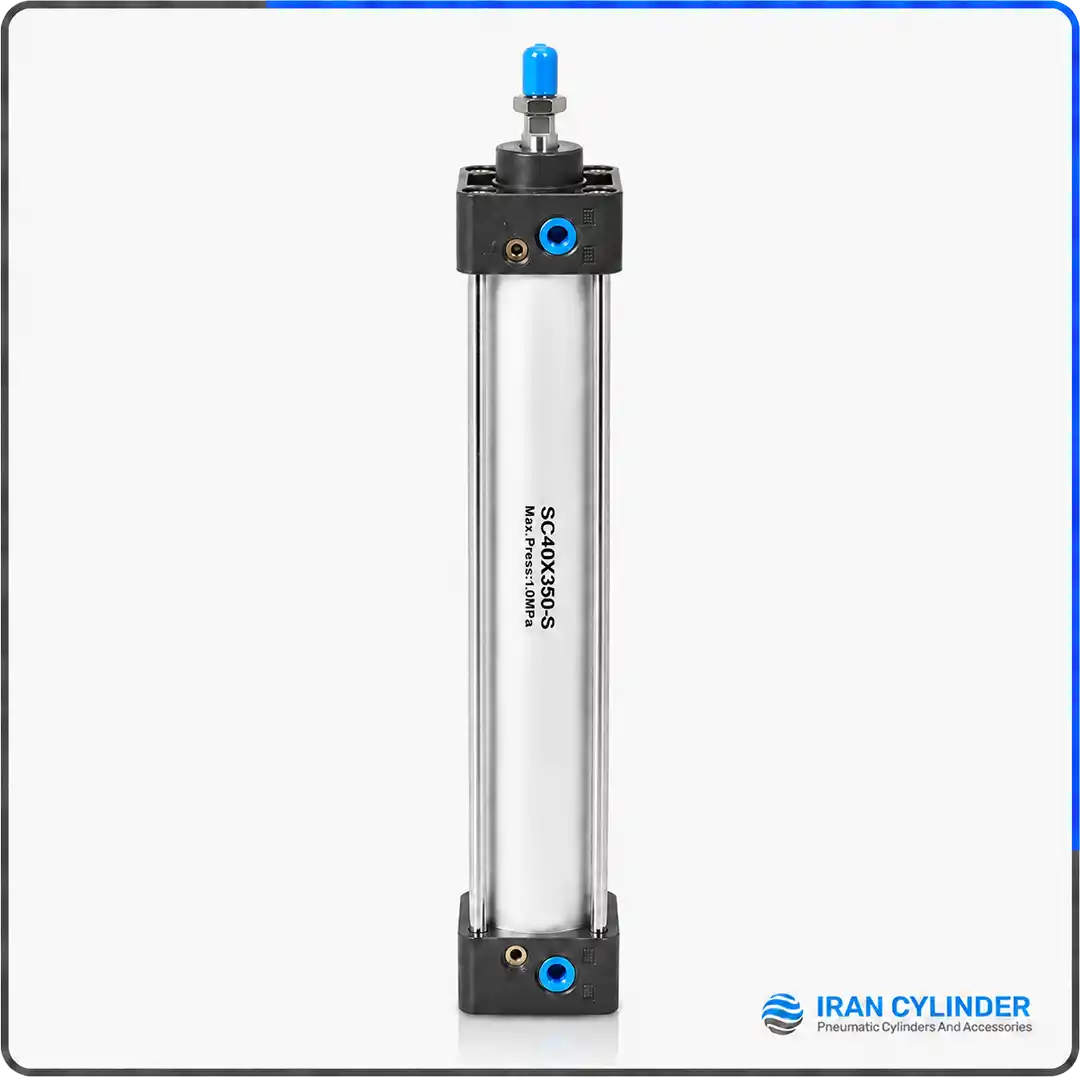 جک پنوماتیک چهارمیل SC40x350-S قطر 40 کورس 350