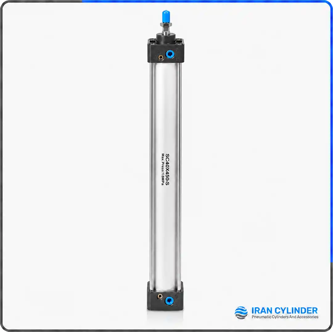 جک پنوماتیک چهارمیل SC40x450-S قطر 40 کورس 450