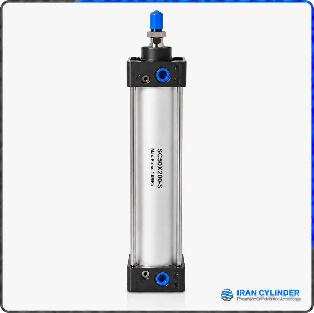جک پنوماتیک چهارمیل SC50x200-S قطر 50 کورس 200