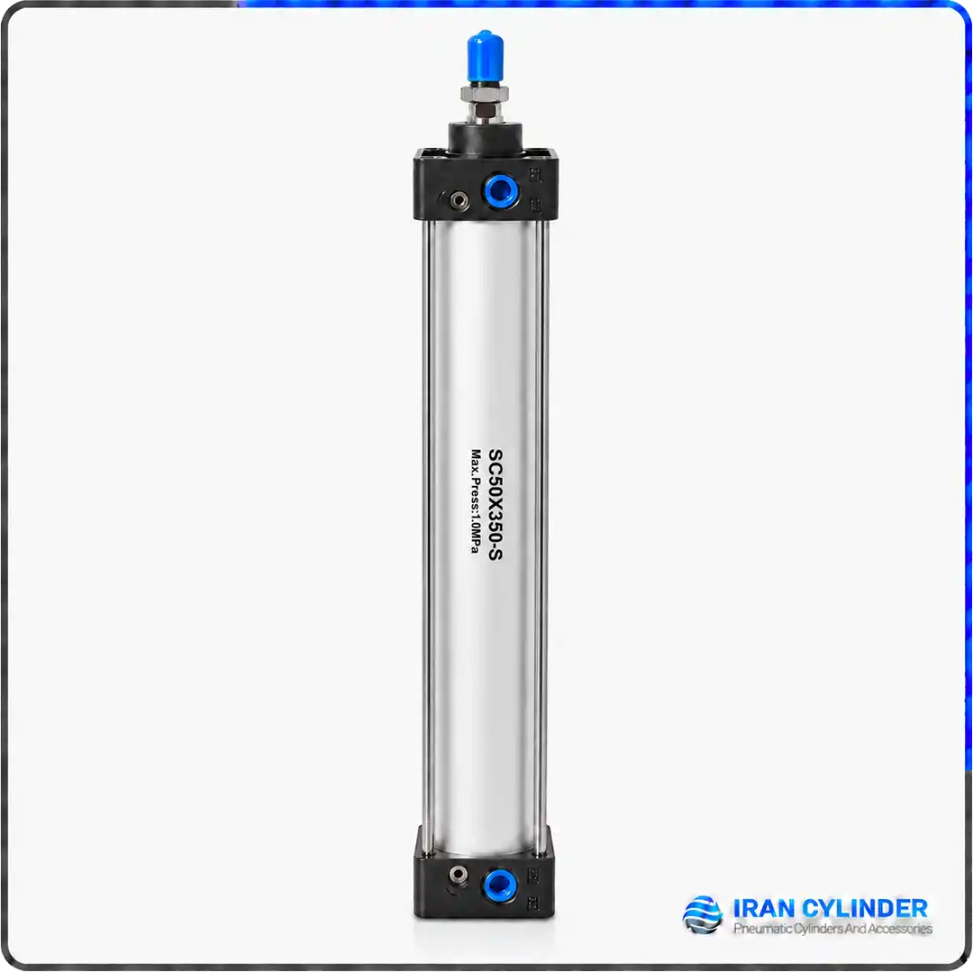 جک پنوماتیک چهارمیل SC50x350-S قطر 50 کورس 350