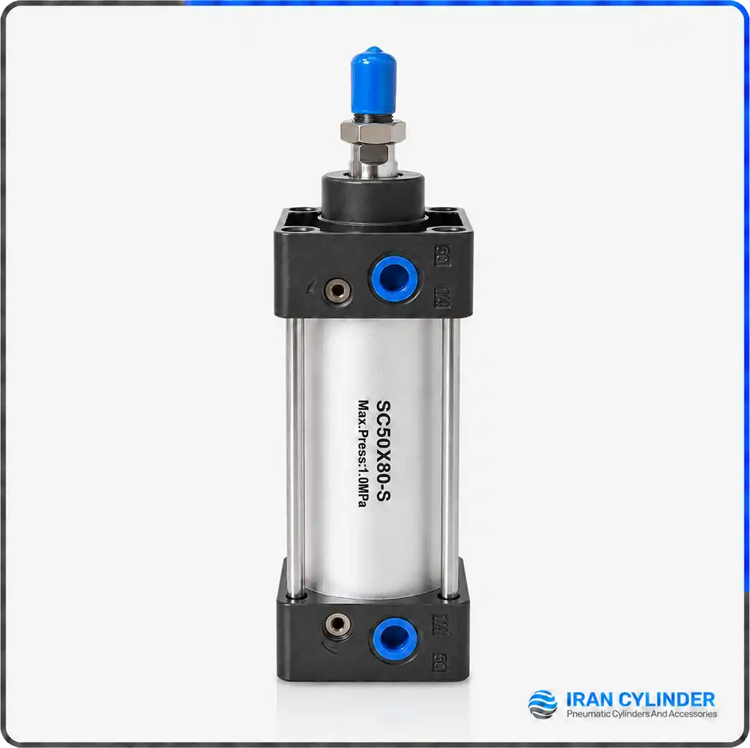 جک پنوماتیک چهارمیل SC50x80-S قطر 50 کورس 80