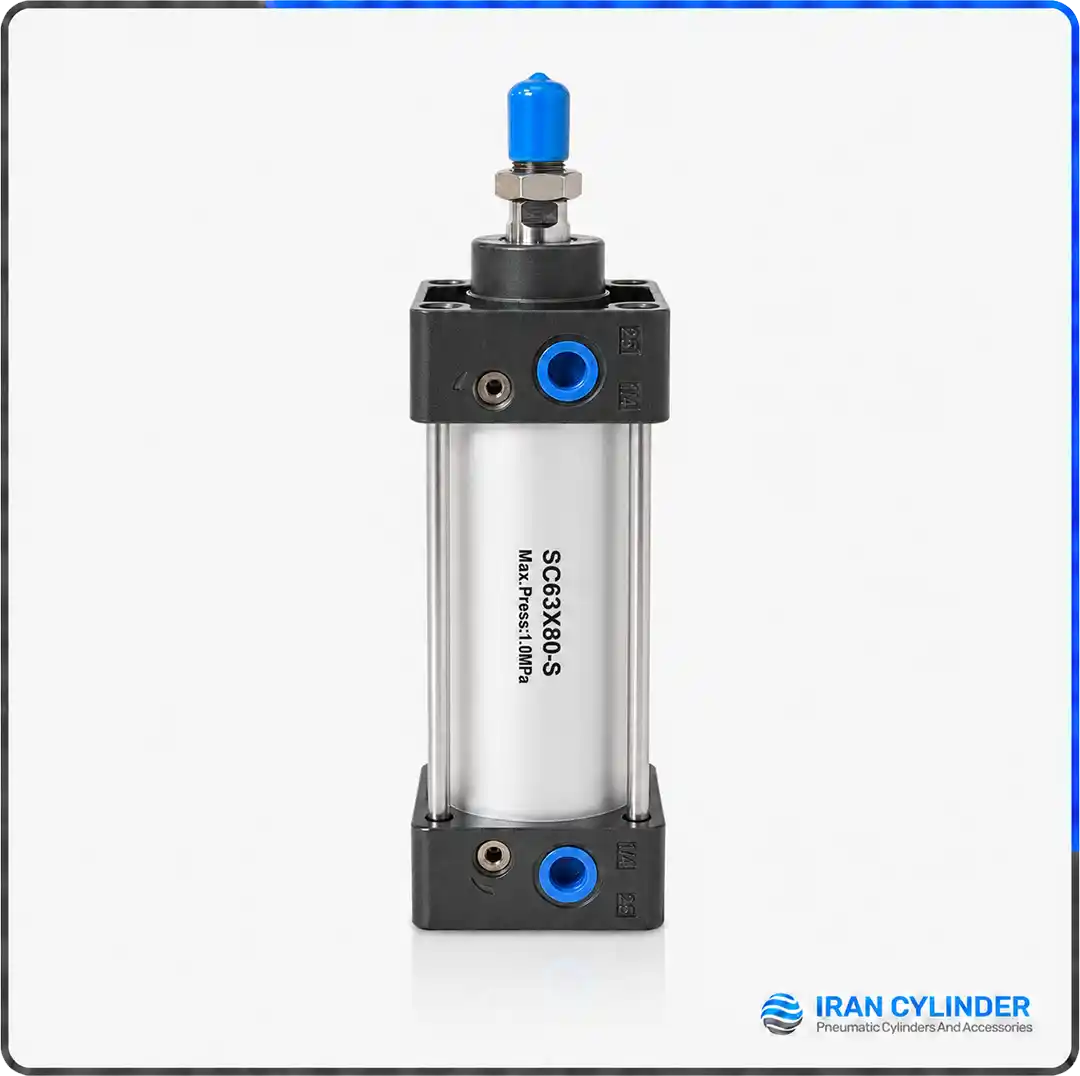 sc63x80-s-pneumatic-cylinder جک پنوماتیک چهارمیل SC63x80-S