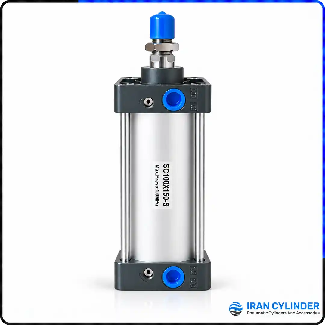 جک پنوماتیک چهارمیل SC100x150-S
