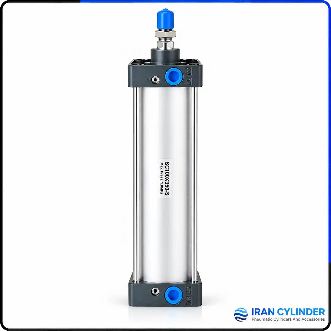 sc100x350-s-pneumatic-cylinder جک پنوماتیک چهارمیل sc100x350-s