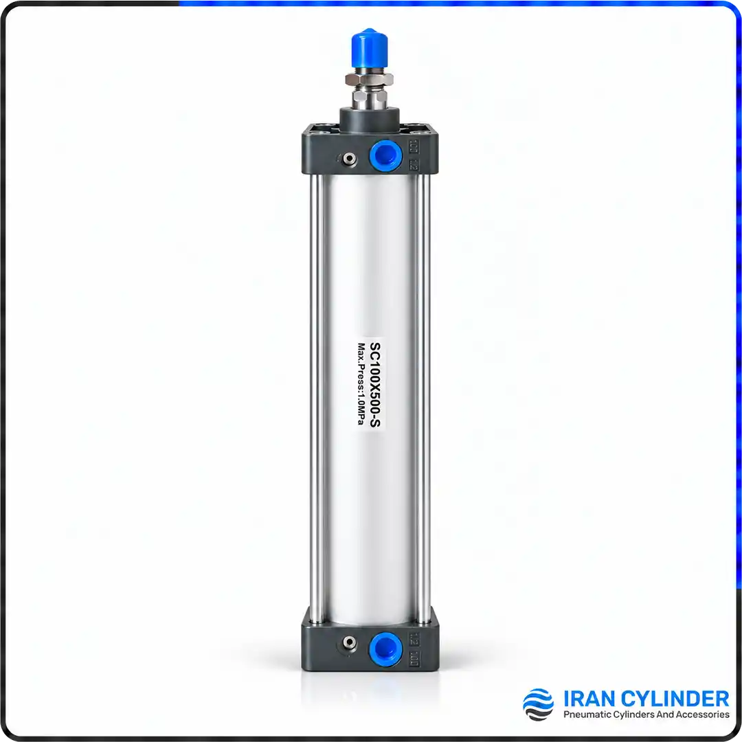 جک پنوماتیک چهارمیل SC100x500-S