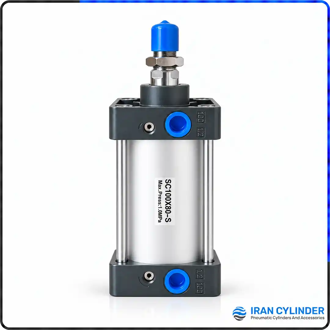 جک پنوماتیک چهارمیل SC100x80-S
