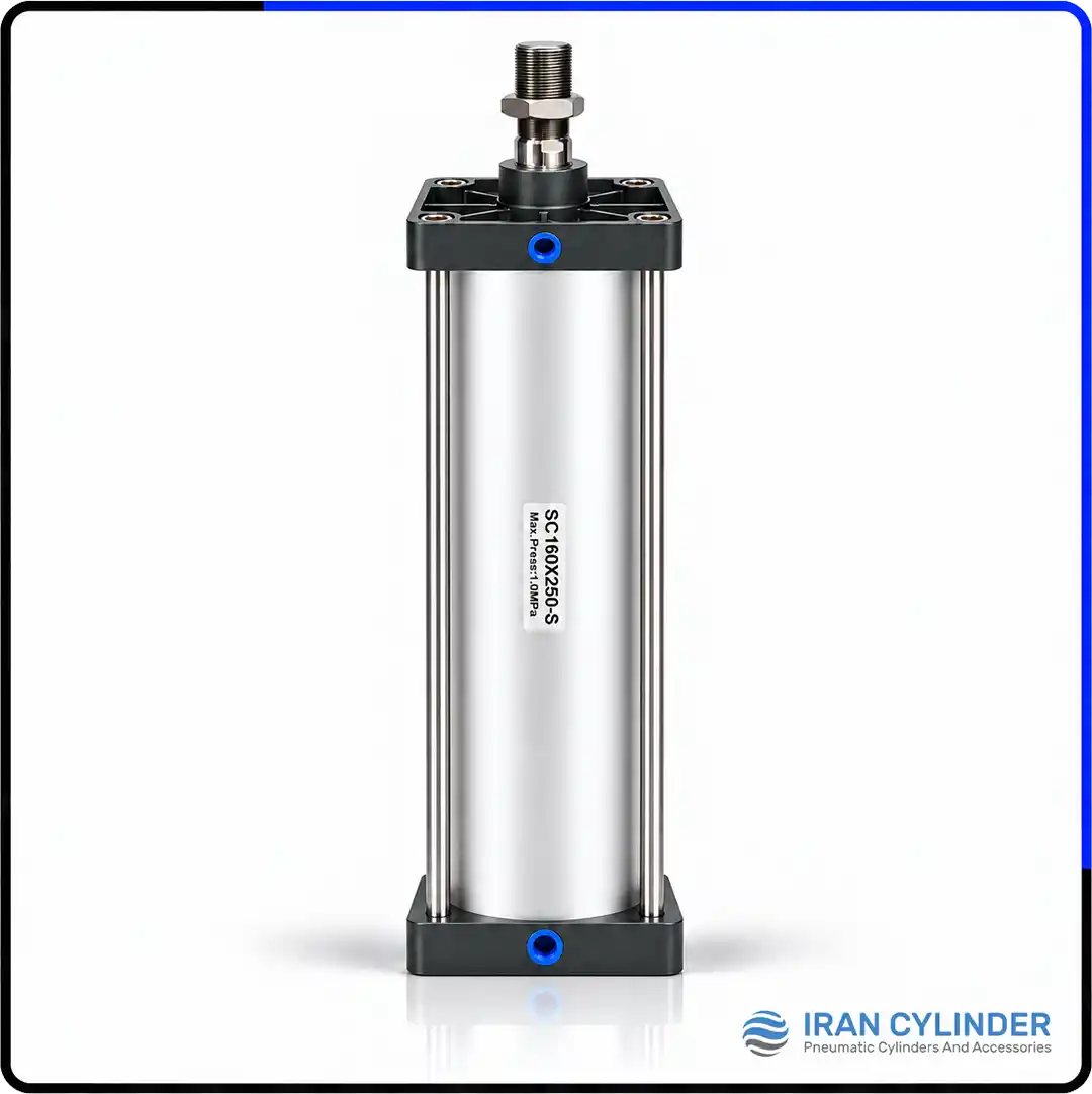 sc160x250-s-pneumatic-cylinder جک پنوماتیک چهارمیل SC160x250-S