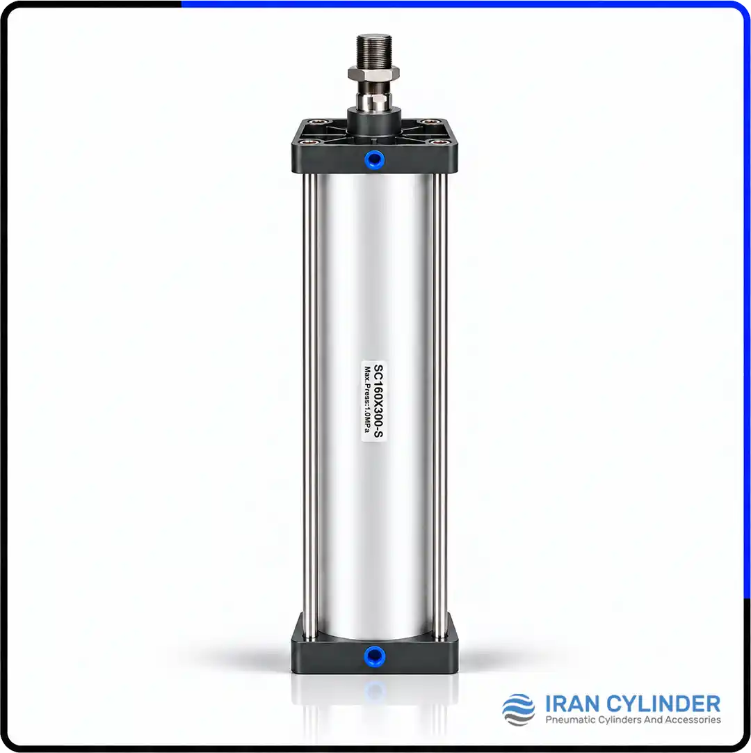 sc160x300-s-pneumatic-cylinder جک پنوماتیک چهارمیل SC160x300-S