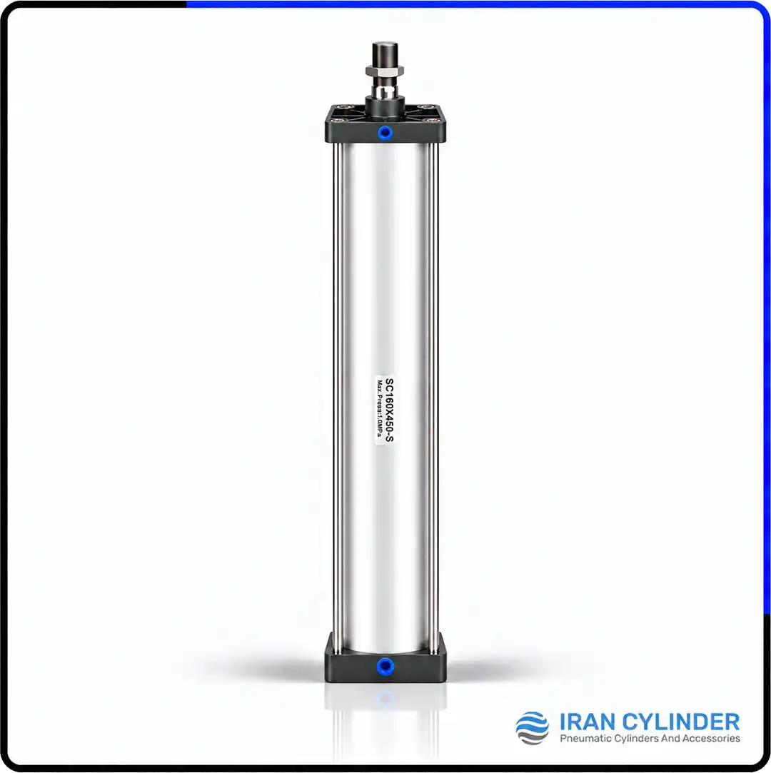 sc160x450-s-pneumatic-cylinder جک پنوماتیک چهارمیل SC160x450-S