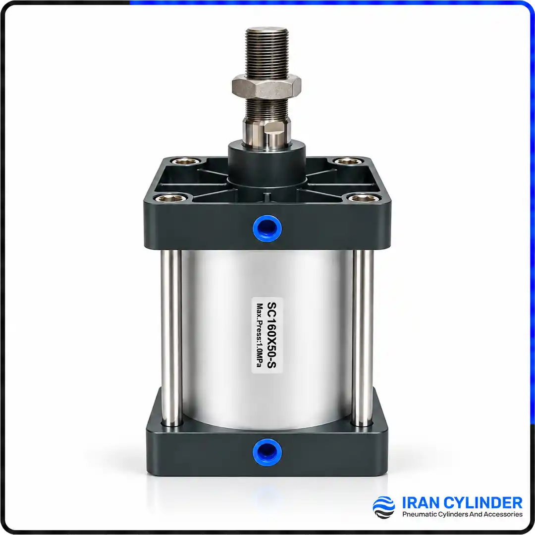 sc160x50-s-pneumatic-cylinder جک پنوماتیک چهارمیل SC160x50-S