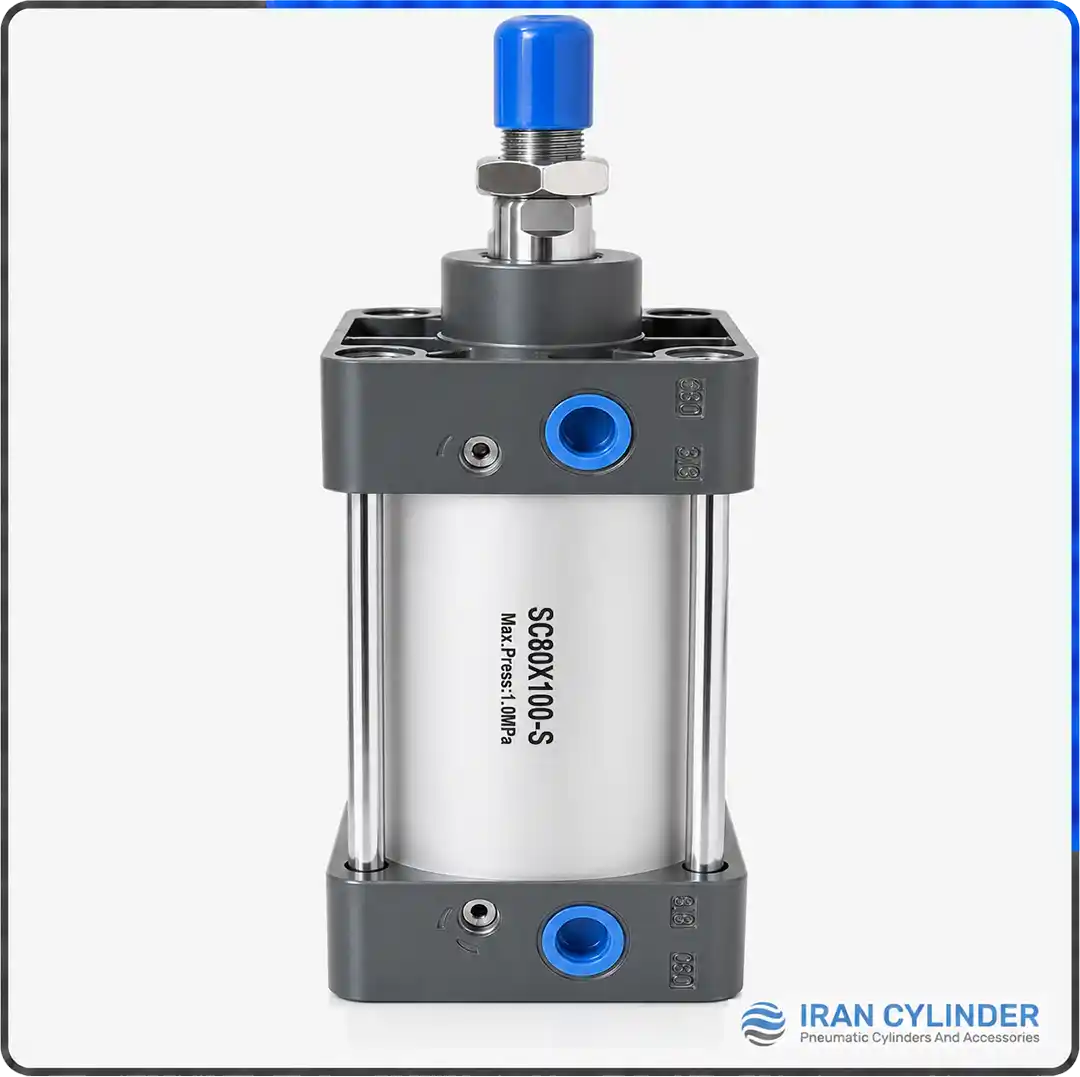 جک پنوماتیک چهارمیل SC80x100-S