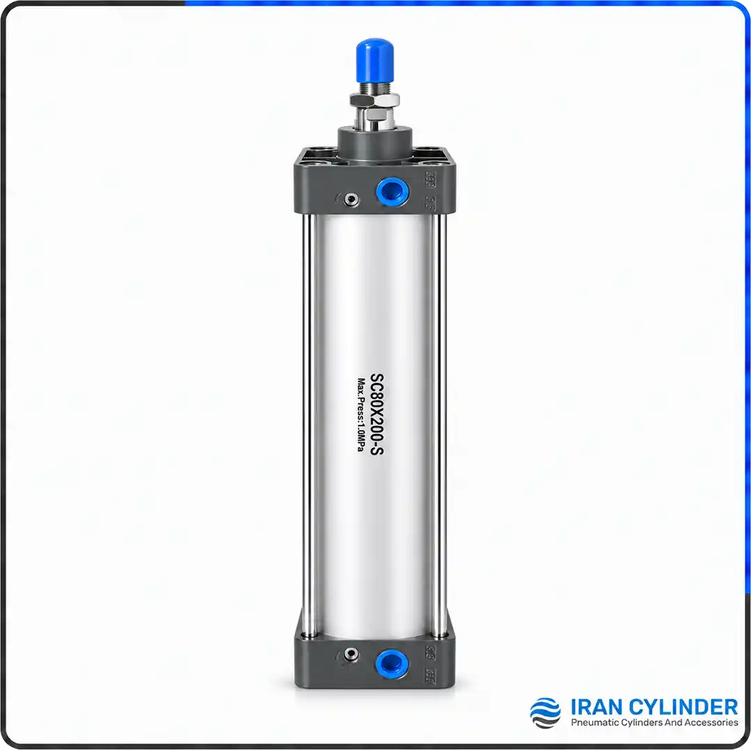 جک پنوماتیک چهارمیل SC80x200-S