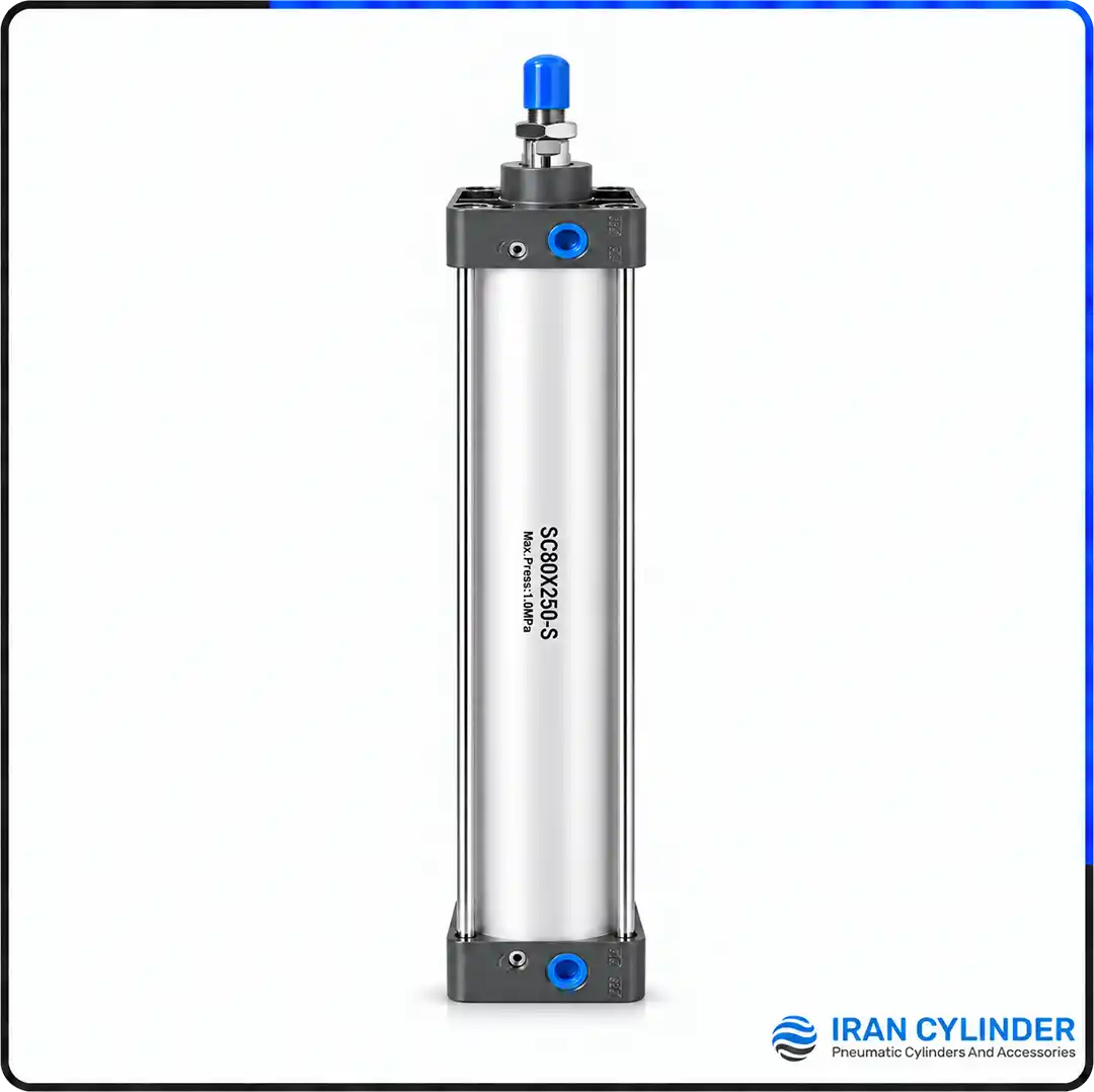 جک پنوماتیک چهارمیل SC80x250-S