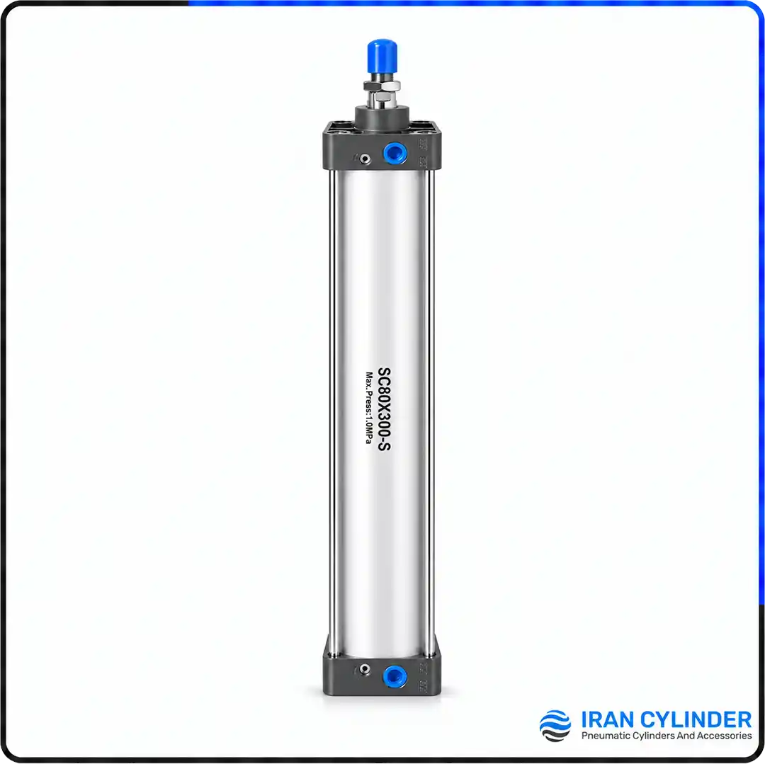 sc80x300-s-pneumatic-cylinder جک پنوماتیک چهارمیل SC80x300-S