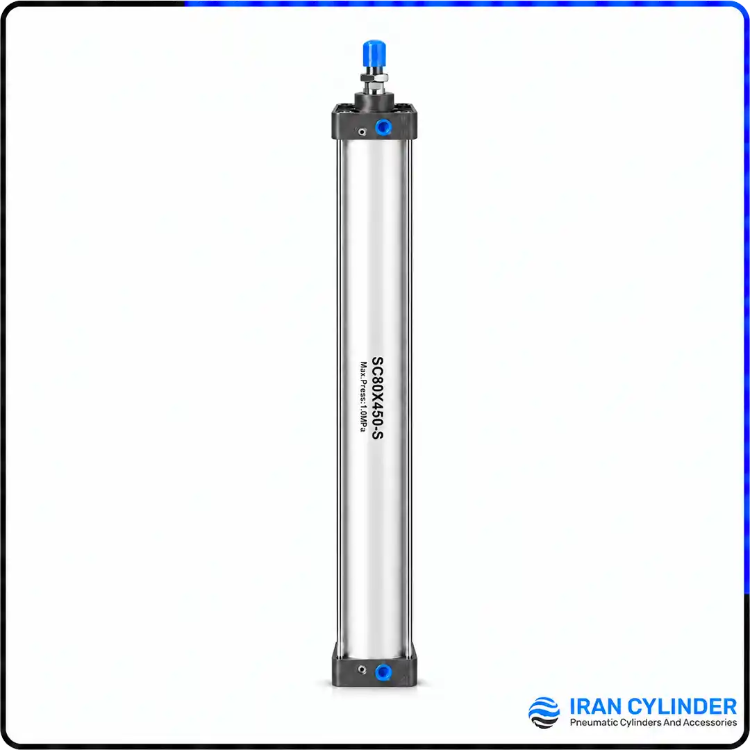 جک پنوماتیک چهارمیل SC80x450-S