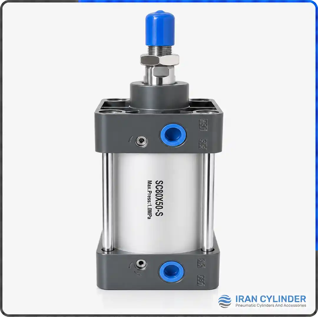 sc80x50-s-pneumatic-cylinder جک پنوماتیک چهارمیل SC80x25-S
