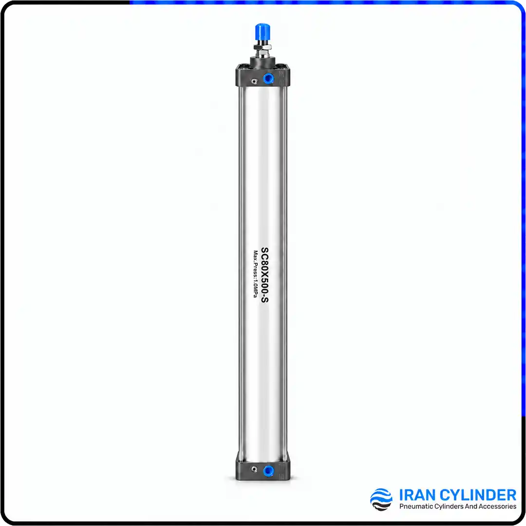 جک پنوماتیک چهارمیل SC80x500-S